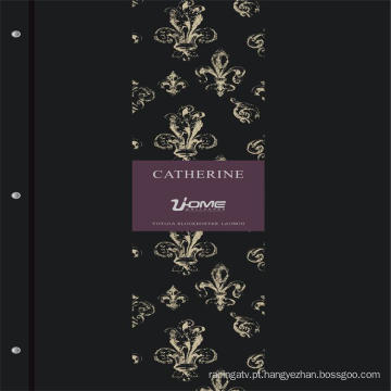 Uhome últimas 192g Foamig alta puro papel Europeu Vintage Wallpaper - Catherine